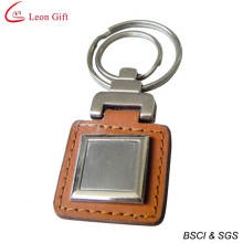 Custom Real Brown Leather Keychain (LM1530)